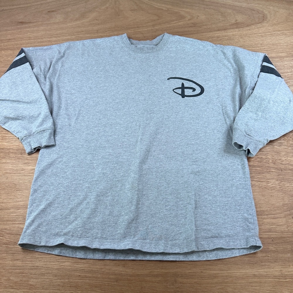 Disney Mickey Mouse Graphic Sweatshirt Womens Small Gray Oversized